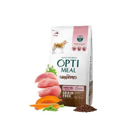Optimeal Tahılsız Hindi-Sebze Tüm Yetişkin Köpek Maması 1,5K