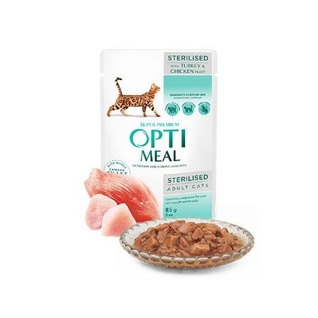 Optimeal Tavuklu Hindili Sos Tahılsız Yaş Kısır Ked.Mam.85G