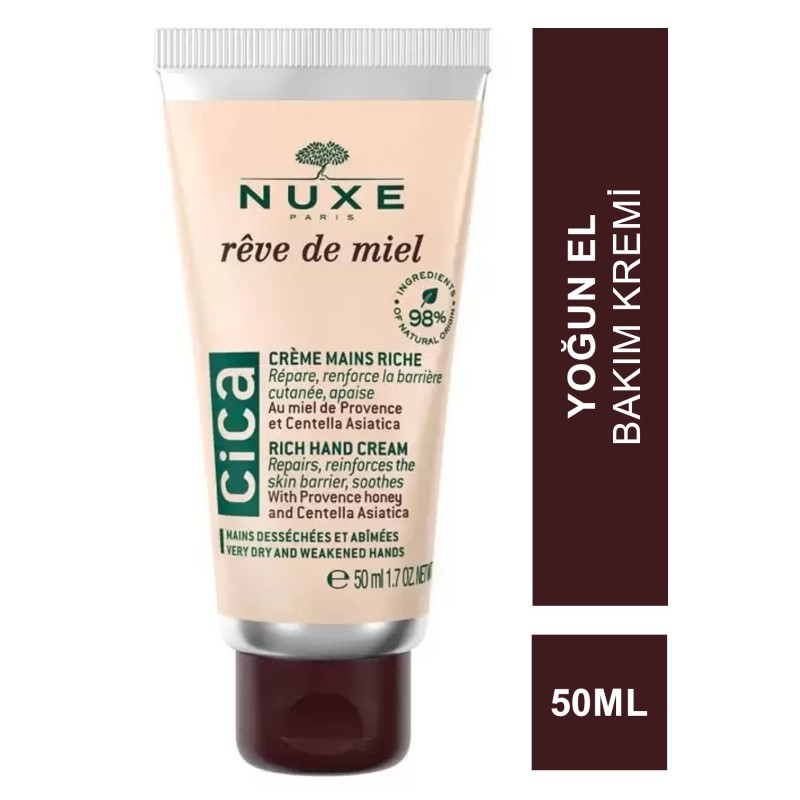 Nuxe Reve De Miel Cica Rich Hand Cream Yoğun El Bakım Kremi 50 ml
