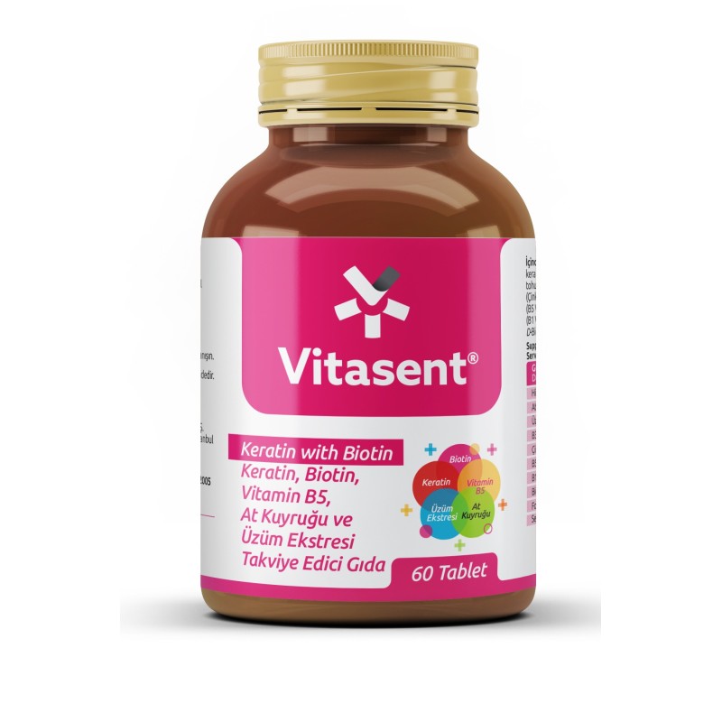 Vitasent Keratin & Biotin 60 Tablet