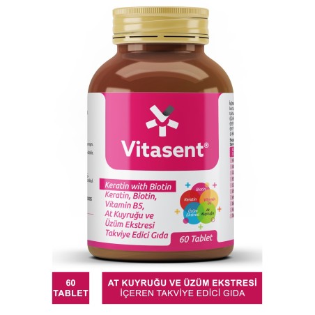 Vitasent Keratin & Biotin 60 Tablet