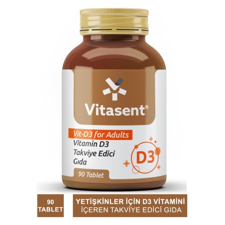 Vitasent D3 Vitamini 90 Tablet