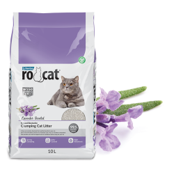 Rocat Lavanta Kokulu Topaklanan İnce Taneli  Bentonit Kedi Kumu 10 L