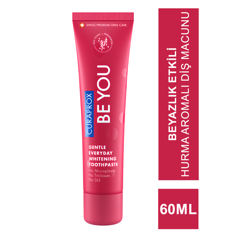 Curaprox Be You Beyazlatıcı ( Gin Tonik - Hurma ) Diş Macunu - Red 60 ml