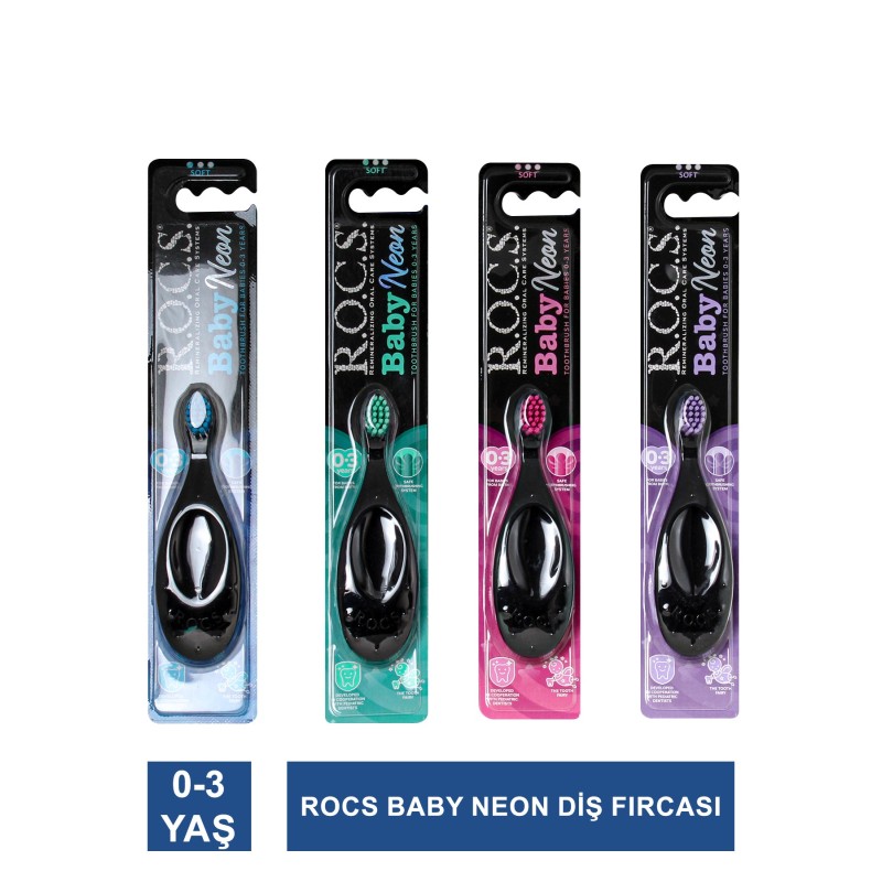 Rocs Baby Neon 0-3 Yaş Diş Fırçası