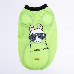 Pawstar Green No Prob-Lama Big T-shirt