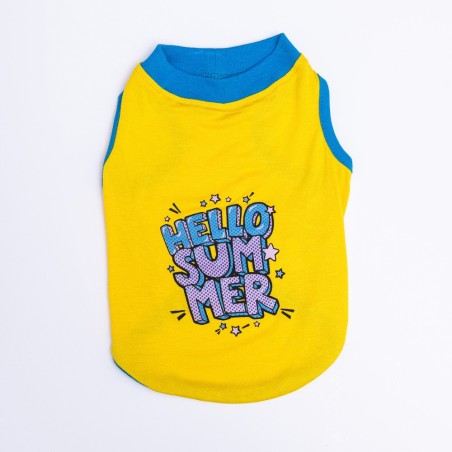 Pawstar Yellow Hello Summer T-shirt