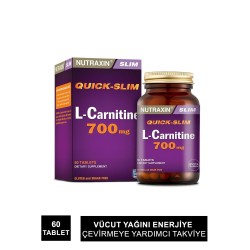 Nutraxin L-Carnitine 700 mg 60 Kapsül (S.K.T 08-2025)