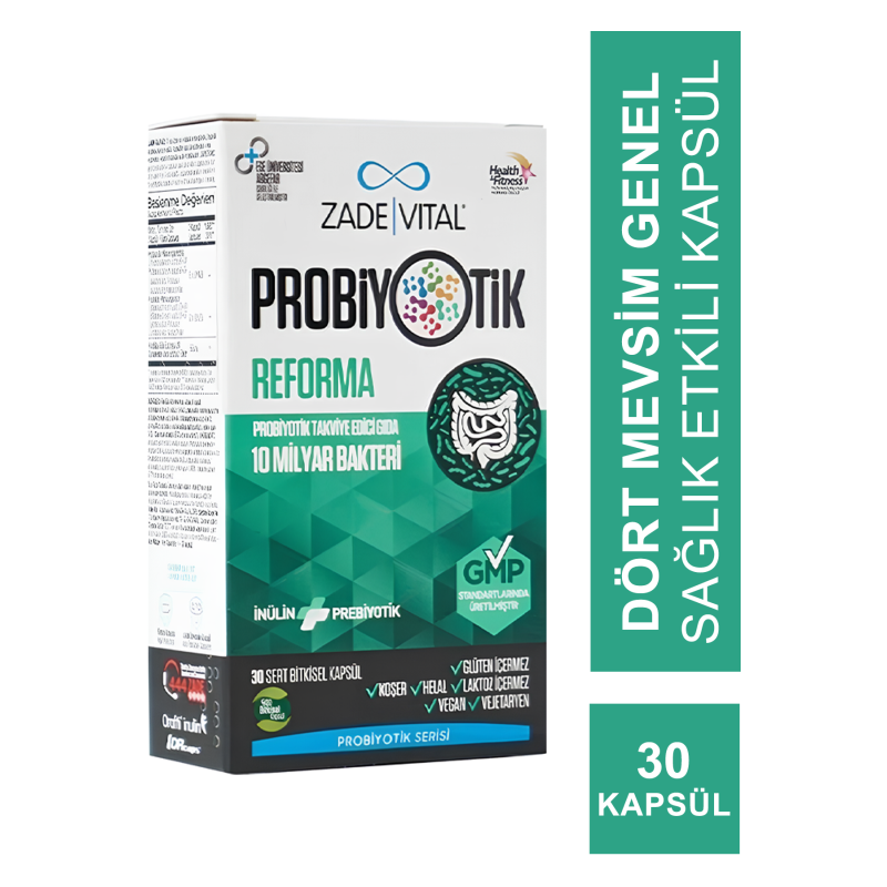 Zade Vital Probiotics Reforma 30 Kapsül