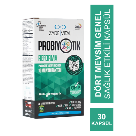 Zade Vital Probiotics Reforma 30 Kapsül