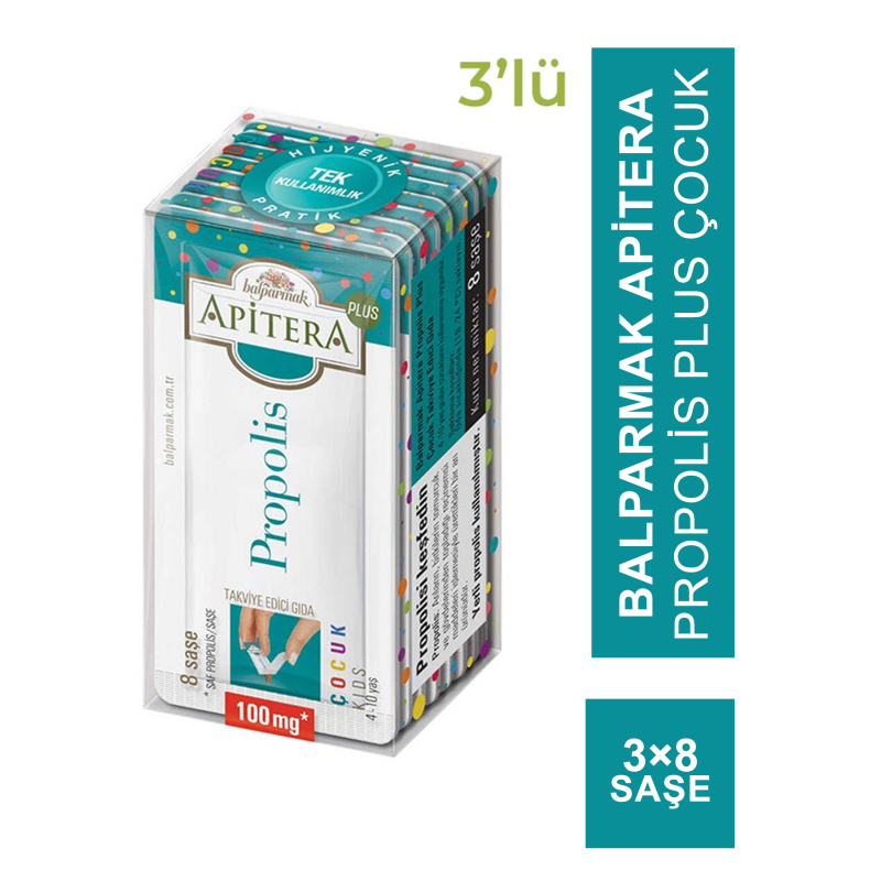 Balparmak Apitera Propolis Plus Çocuk 3 Adet 8x100 mg