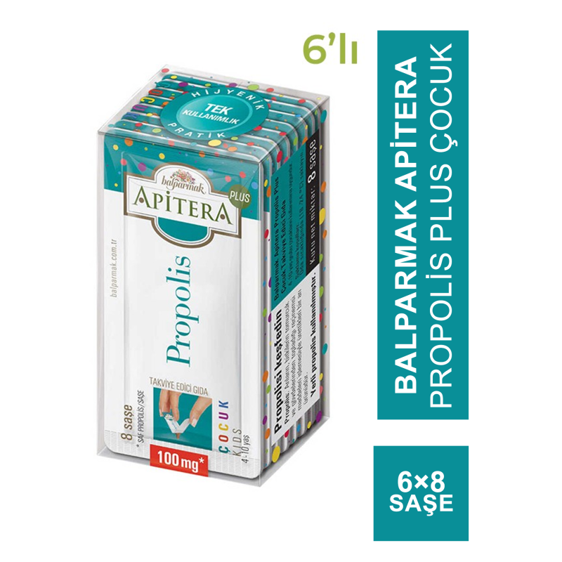 Balparmak Apitera Propolis Plus Çocuk 6 Adet 8x100 mg