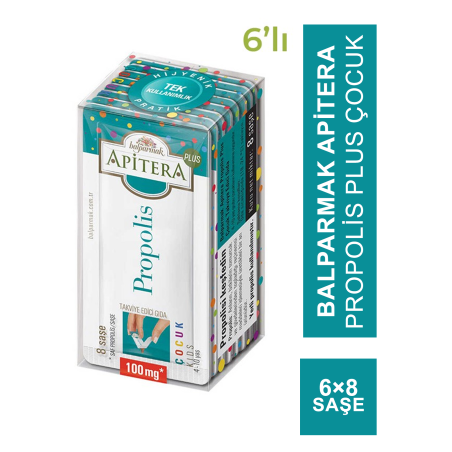 Balparmak Apitera Propolis Plus Çocuk 6 Adet 8x100 mg