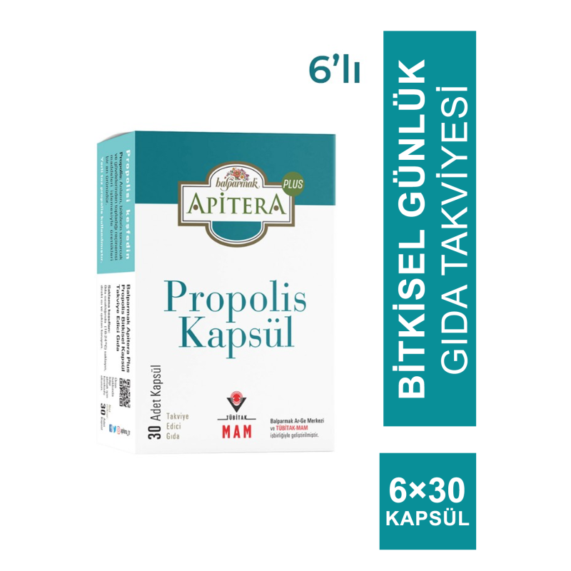 Balparmak Apitera Plus Propolis 30 Kapsül x 6 Adet
