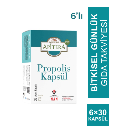 Balparmak Apitera Plus Propolis 30 Kapsül x 6 Adet