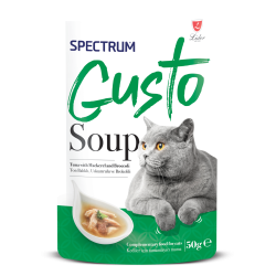 Spectrum Gusto Ton Balıklı , Uskumru ve Brokoli Kedi Çorba 50gr