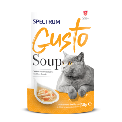 Spectrum Gusto Tavuklu ve Havuçlu Kedi Çorba 50gr