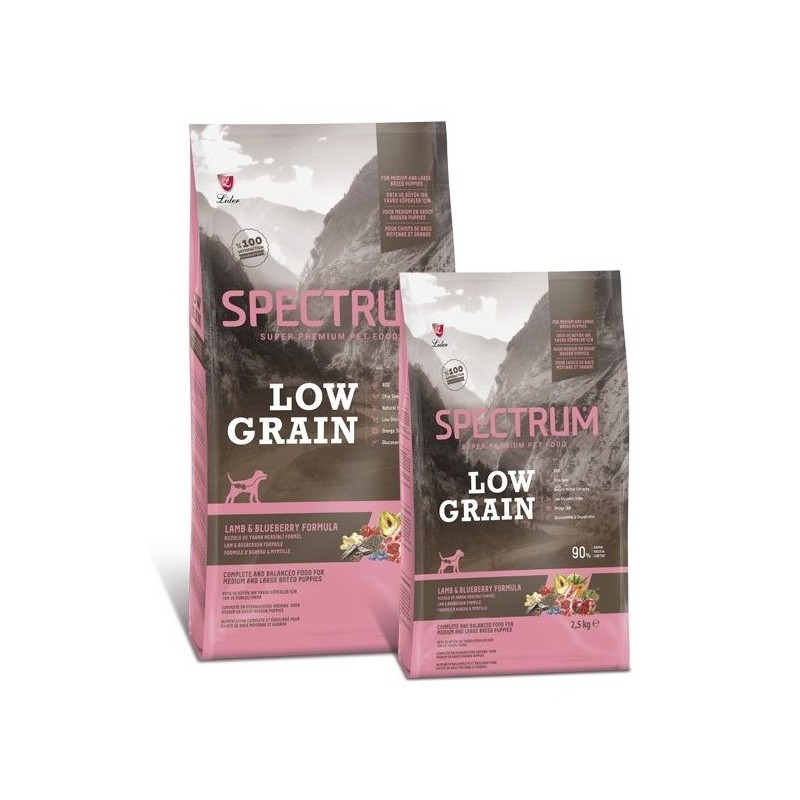 Spectrum Kuzu Etli ve Yaban Mersinli Orta ve Büyük Irk Düşük Tahıllı Yetişkin Köpek Maması 2.5kg