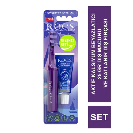 Rocs Travel Kit ( Seyahat Seti ) Diş Macunu + Fırça