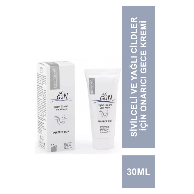 Outlet - Dermoskin Acnegun Onarıcı Gece Kremi 30 ml Outlet - Dermoskin Acnegun Onarıcı Gece Kremi 30 ml
