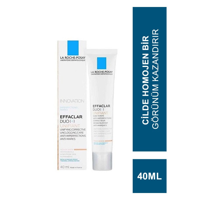 Outlet - La Roche Posay Effaclar Duo Unifiant Kapatıcı 40 ml Outlet - La Roche Posay Effaclar Duo Unifiant Kapatıcı 40 ml