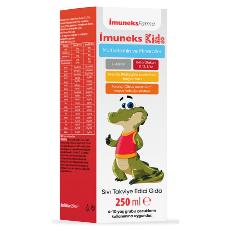 İmuneks Kids Multivitamin ve Mineraller Takviye Edici Gıda 250 ml