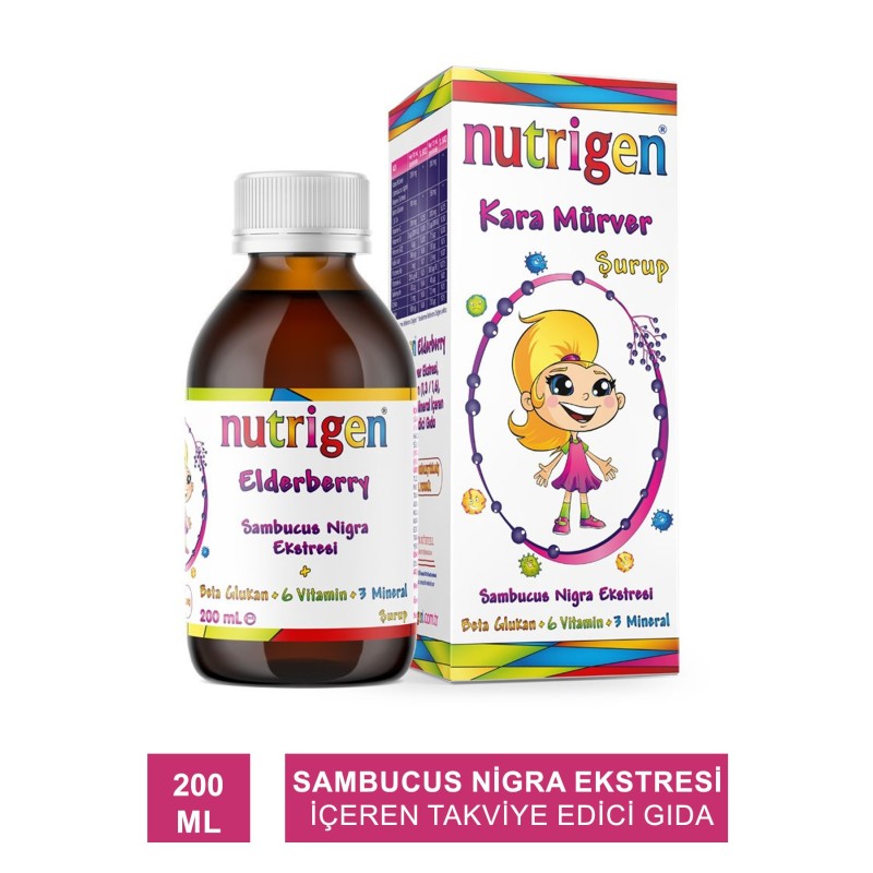 Nutrigen Kara Mürver Şurup 200 ml