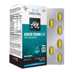 Zade Vital Kenevir Tohumu Yağı 30 Kapsül