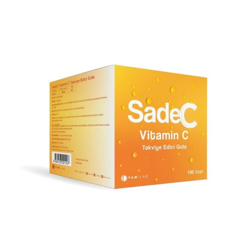 SadeC Vitamin C 100 Saşe C Vitamini Takviyesi