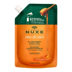 Nuxe Reve de Miel Gel Lavant Surgras Visage et Corps 400 ml - Refill