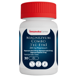 İmuneks Magnezyum Combo 3'lü Etki 30 Tablet
