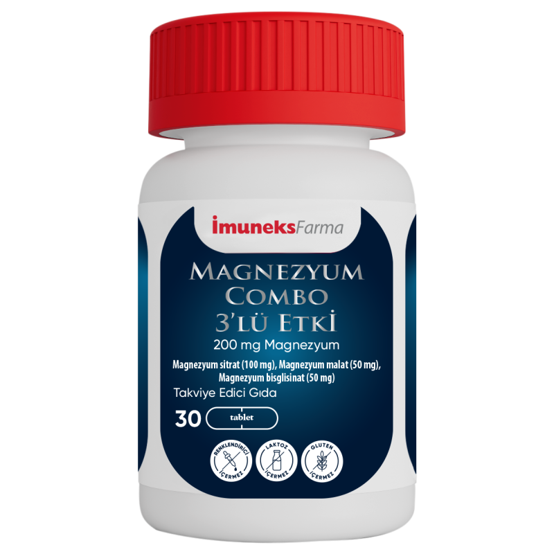 İmuneks Magnezyum Combo 3'lü Etki 30 Tablet
