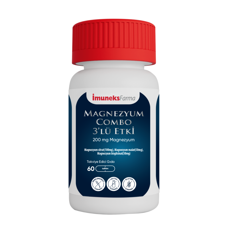 İmuneks Magnezyum Combo 3'lü Etki 60 Tablet