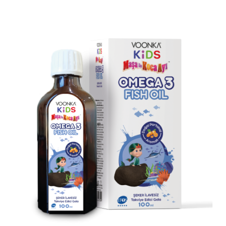 Voonka Kids Omega 3 Fish Oil - Maşa ile Koca Ayı 100ml