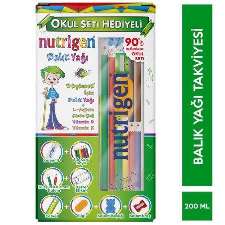 Nutrigen Balık Yağı 200 ml - Okul Seti Hediyeli