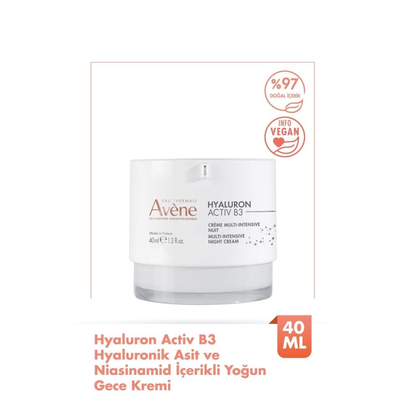 Avene Hyaluron Activ B3 Nuit Creme 40 ml