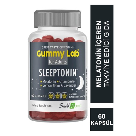 Suda Vitamin Gummy Lab Sleeptonin for Adult 60 Yumuşak Kapsül