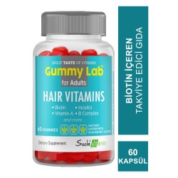 Suda Vitamin Gummy Lab Hair Vitamins for Adult 60 Yumuşak Kapsül