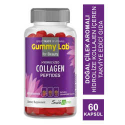 Suda Vitamin Gummy Lab Collagen Peptides 60 Yumuşak Kapsül