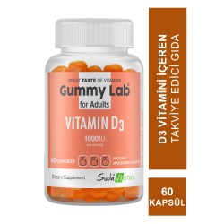 Suda Vitamin Gummy Lab Vitamin D3 for Adult 60 Yumuşak Kapsül