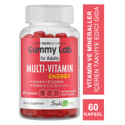 Suda Vitamin Gummy Lab Multi-Vitamin Energy for Adult 60 Yumuşak Kapsül