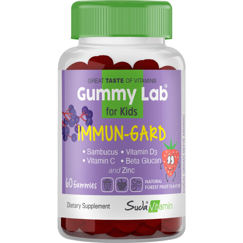 Suda Vitamin Gummy Lab İmmun-Gard for Kids 60 Yumuşak Kapsül