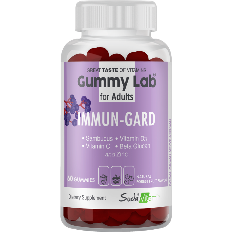 Suda Vitamin Gummy Lab İmmun-Gard for Adult 60 Yumuşak Kapsül