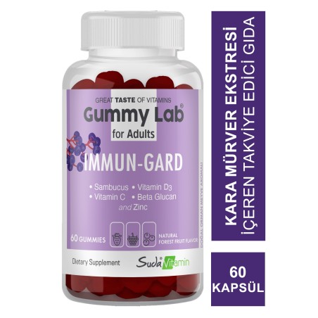 Suda Vitamin Gummy Lab İmmun-Gard for Adult 60 Yumuşak Kapsül