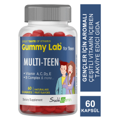 Suda Vitamin Gummy Lab Multi-Teen 60 Yumuşak Kapsül