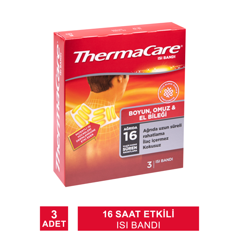 ThermaCare Boyun & Omuz ve El Bileği Isı Bandı 3 Adet