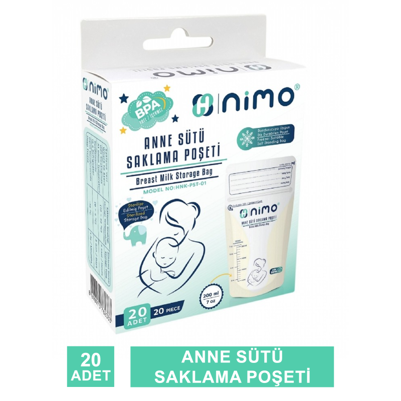 Nimo Anne Sütü Saklama Poşeti 20 Adet