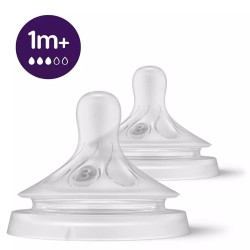 Philips Avent Natural Response Biberon Emziği 2'li 1+ Ay No: 3 ( SCY963/02)