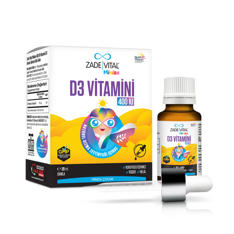 Zade Vital Miniza D3 Vitamin Damla 20 ml