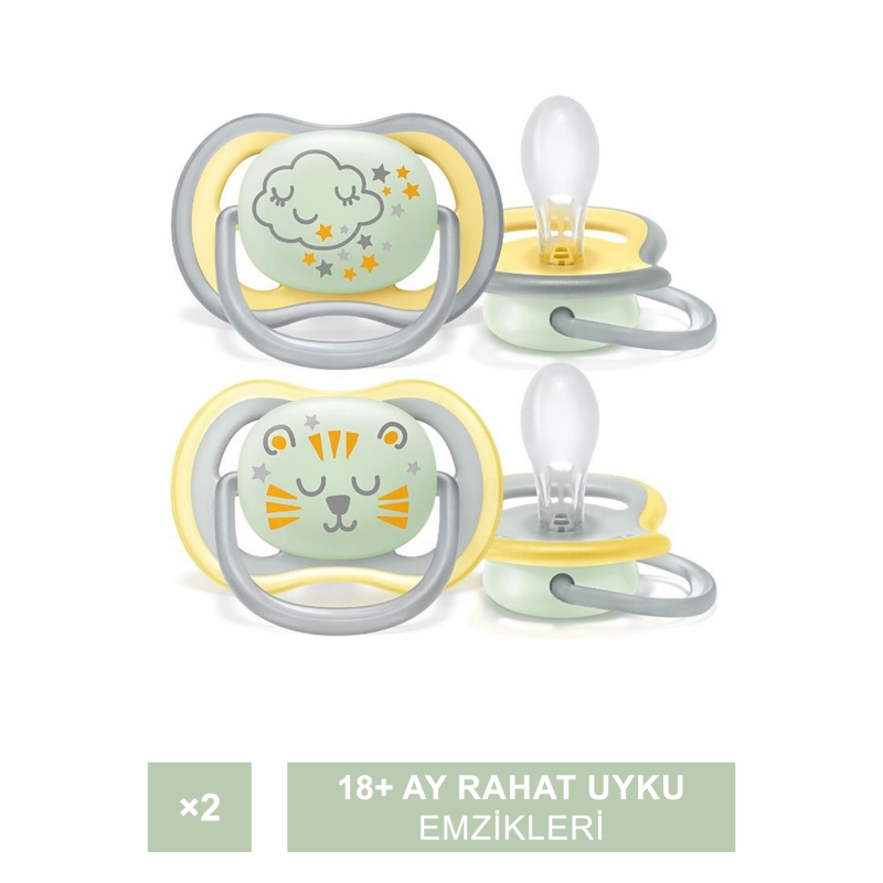 Philips Avent Ultra Air Nighttime 18+ Ay 2'li Emzik (SCF376/01)
